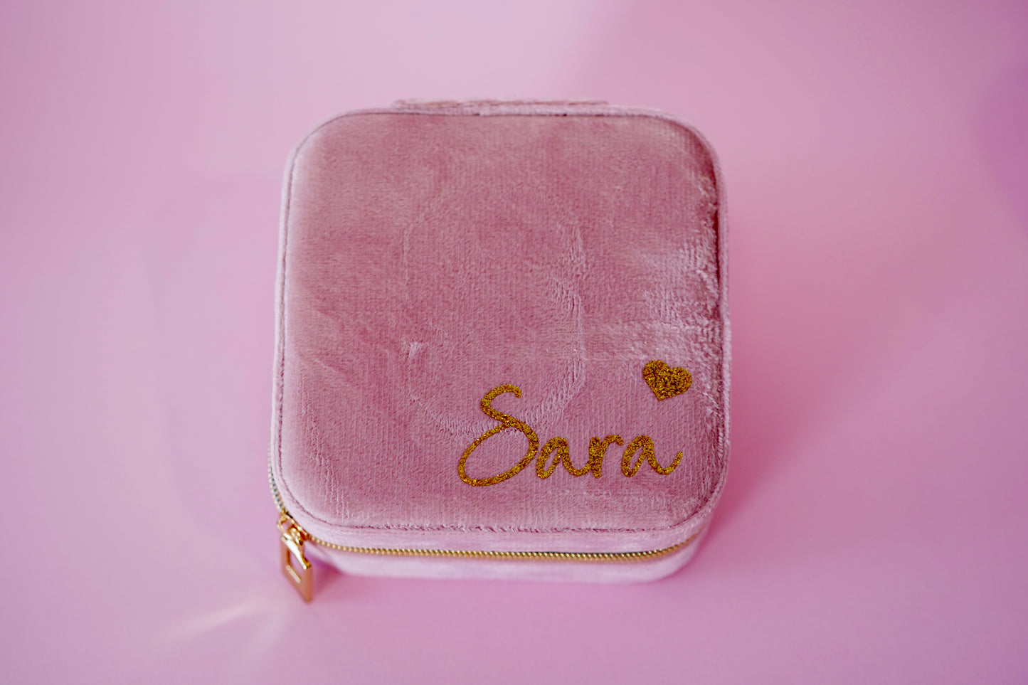 Mini Joyero de Terciopelo Personalizable