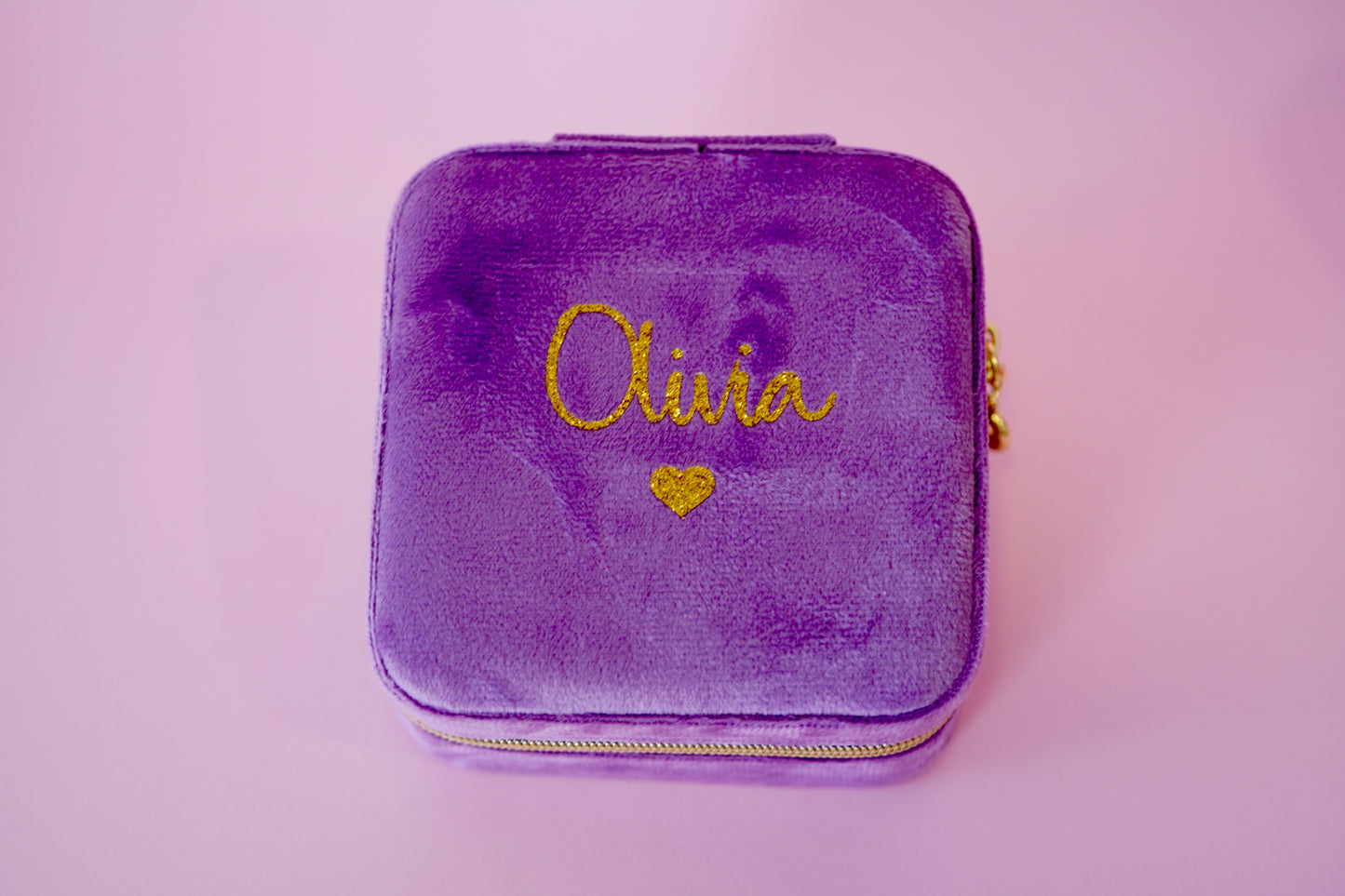 Mini Joyero de Terciopelo Personalizable