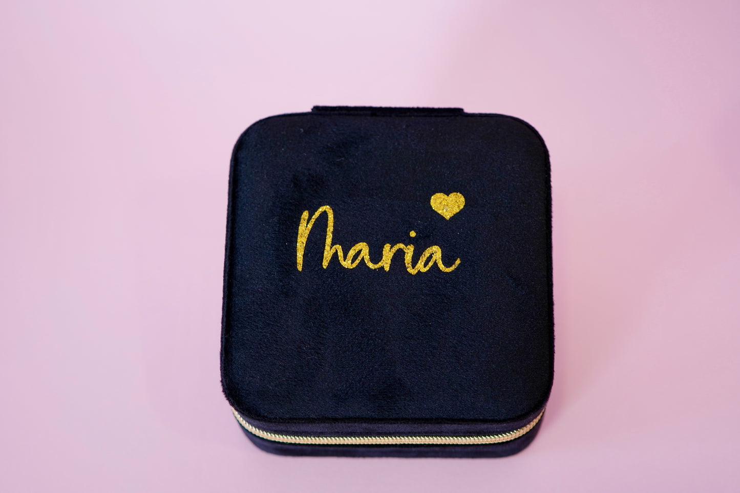 Mini Joyero de Terciopelo Personalizable