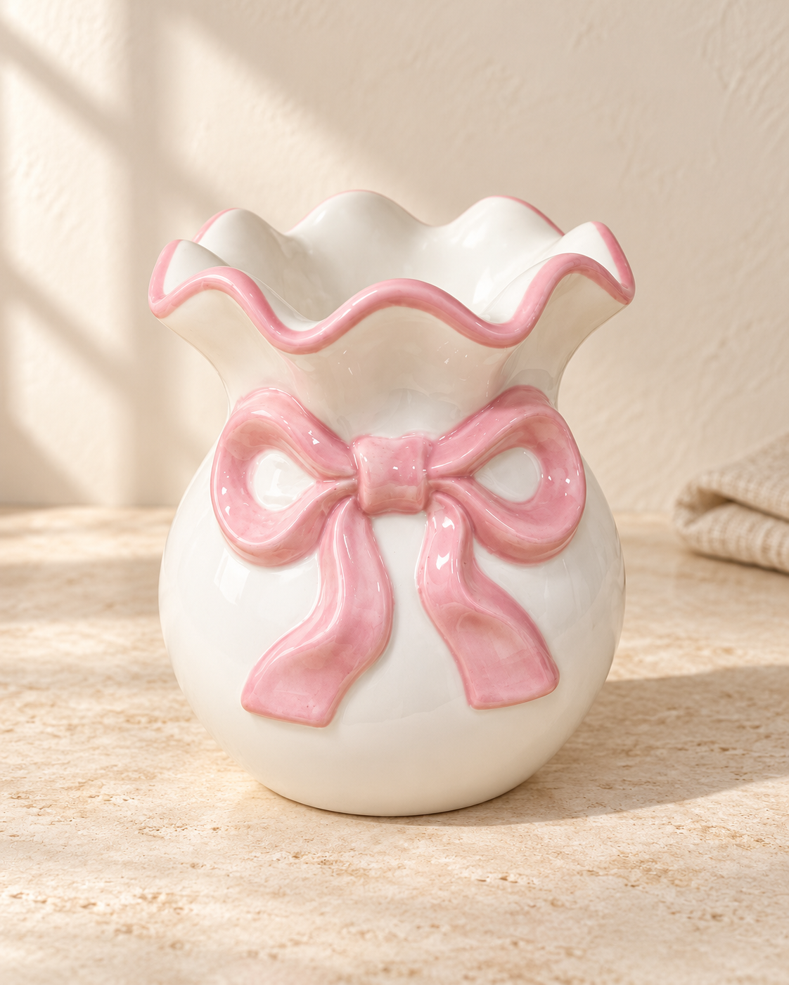 Quemador de wax melts · Lazo rosa
