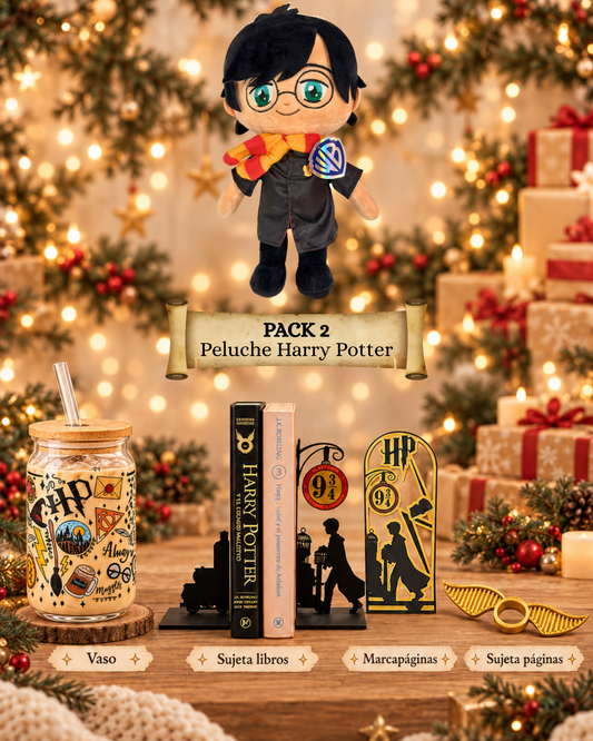 Pack Harry Potter con peluche Harry con bufanda