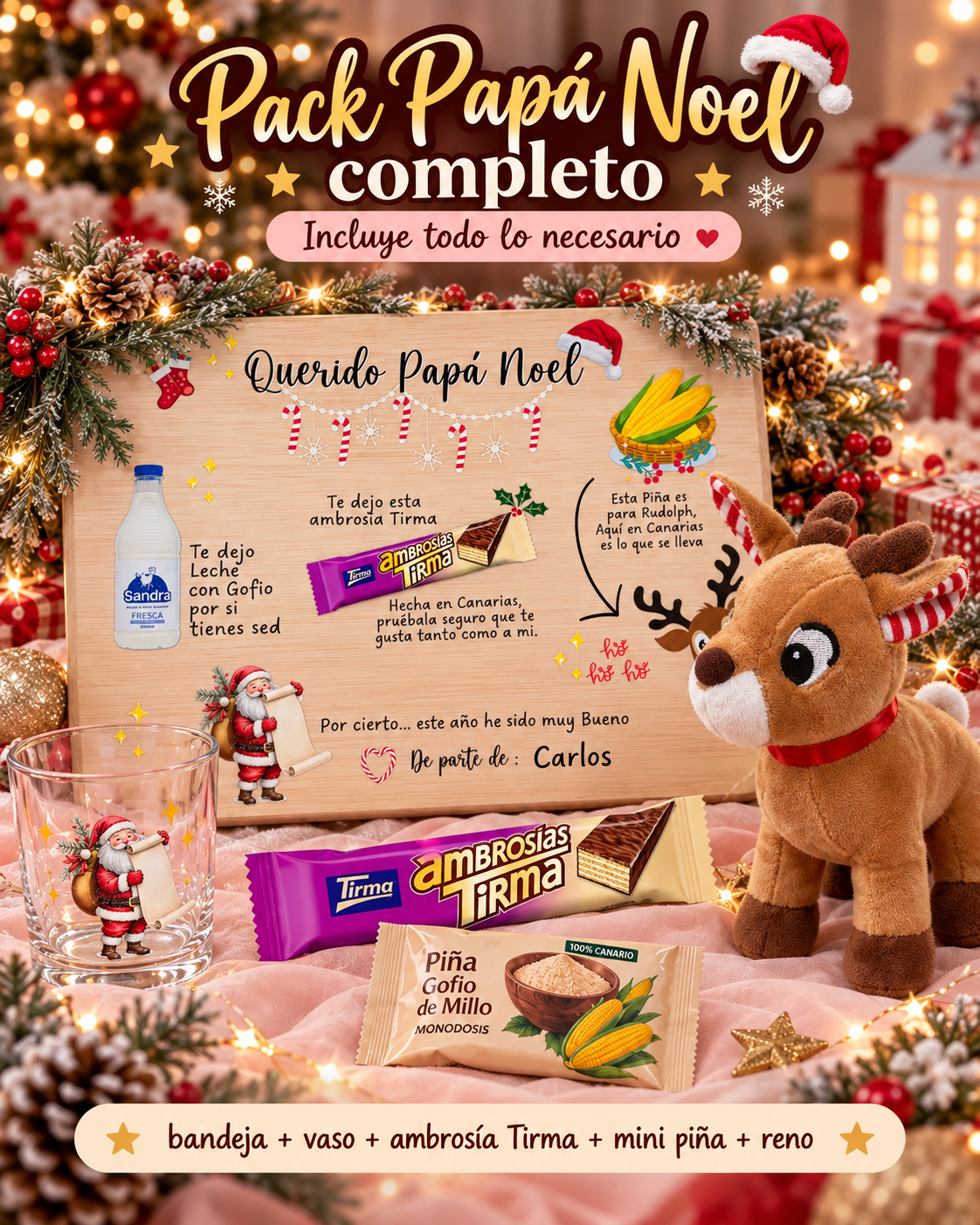 Bandeja Papá Noel