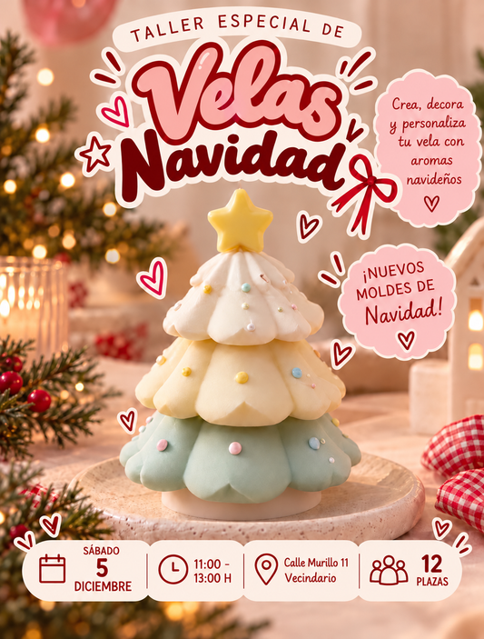 TALLER  5 Dic - Crea tu Vela de Navidad
