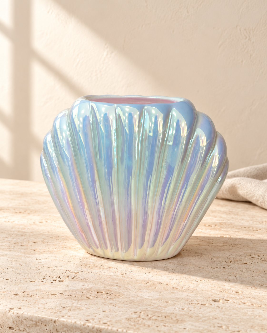 Quemador de wax melts · Concha nacarada